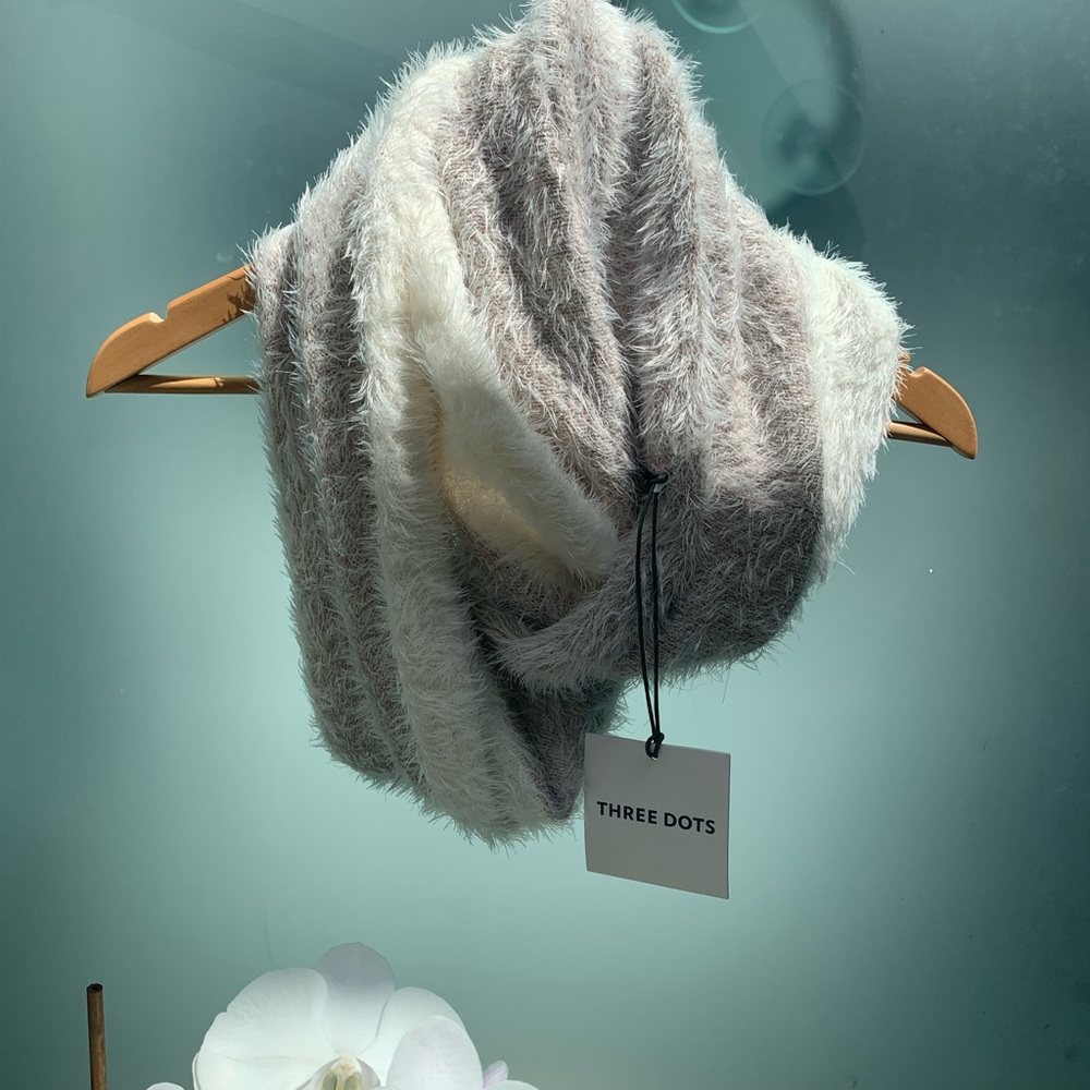 Three Dots Mink & Gardenia Alicia Infinity Scarf
